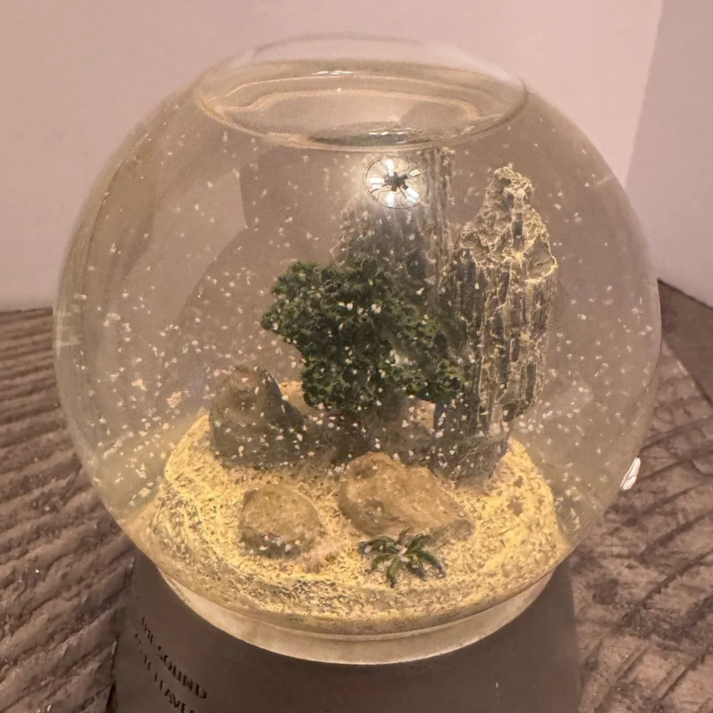 Department 56 Serenity Sphere by Liz Ross 2002 Rock Garden‎ Play Sounds Of Bells